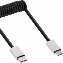InLine 35863, 3 m, USB C, Micro-USB B, USB 2.0, Mâle/Mâle, Noir