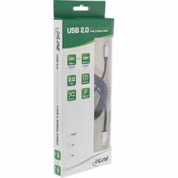 InLine 35863 câble USB 3 m USB 2.0 USB C Micro-USB B Noir