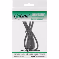 InLine 99303P câble audio 0,6 m 3,5mm Noir