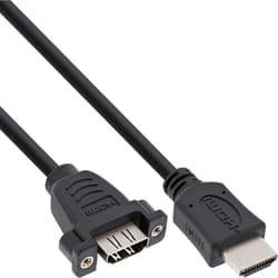 InLine 17500B câble HDMI 0,6 m HDMI Type A (Standard) Noir