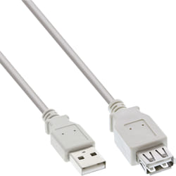 InLine 34650X câble USB 0,5 m USB 2.0 USB A Beige