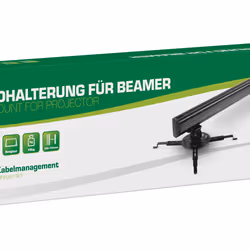 InLine 23139A support pour projecteurs Mur Noir