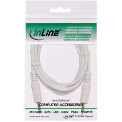 InLine 99941W câble audio 1 m 3,5mm Blanc