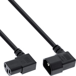 InLine 16601A câble électrique Noir 1 m Coupleur C13 Coupleur C14