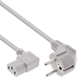 InLine 16651L câble électrique Gris 0,5 m CEE7/7 Coupleur C13