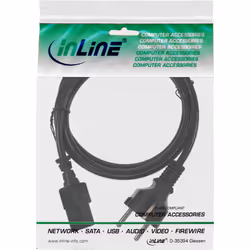 InLine 16651H câble électrique Noir 0,5 m Coupleur C13 CEE7/7