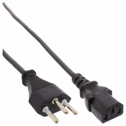 InLine 16650C, 0,5 m, Prise d'alimentation type J, Coupleur C13, 250 V, 10 A