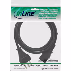 InLine 16651R câble électrique Noir 1 m Prise d'alimentation type J Coupleur C13