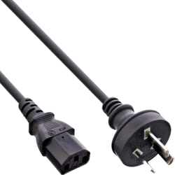 InLine 16650D câble électrique Noir 0,5 m Prise d'alimentation type I Coupleur C13