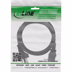 InLine 16655D câble électrique Noir 5 m Prise d'alimentation type I Coupleur C13