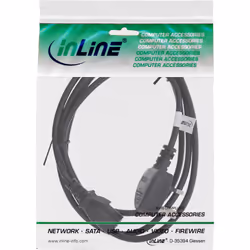 InLine 16653P câble électrique Noir 3 m BS 1363 Coupleur C13