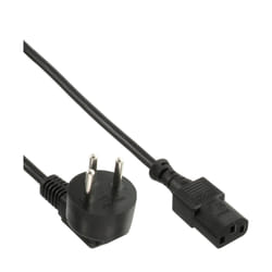 InLine 16653S câble électrique Noir 3 m Prise d'alimentation type H Coupleur C13