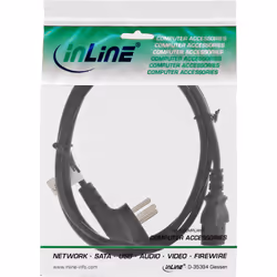 InLine 16653S câble électrique Noir 3 m Prise d'alimentation type H Coupleur C13