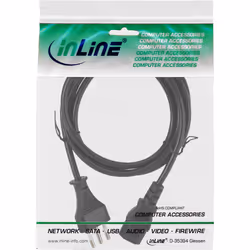 InLine 16653I câble électrique Noir 3 m Prise d'alimentation type L Coupleur C13