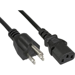 InLine 16651U câble électrique Noir 1 m Coupleur C13 NEMA 1-15P