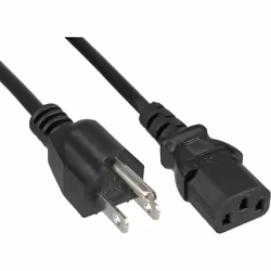 InLine 16655V, 5 m, Coupleur C13, NEMA 1-15P, 125 V, 10 A