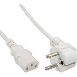 InLine 16650W câble électrique Blanc 0,5 m CEE7/7 Coupleur C13