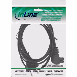 InLine 16651X câble électrique Noir 1 m CEE7/16 Coupleur C7
