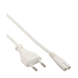 InLine 16601W câble électrique Blanc 1 m CEE7/16 Coupleur C7