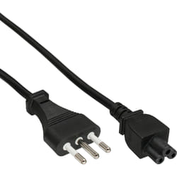 InLine 16656S câble électrique Noir 2 m Prise d'alimentation type L