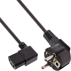 InLine 16752D câble électrique Noir 3 m CEE7/7 Coupleur C13
