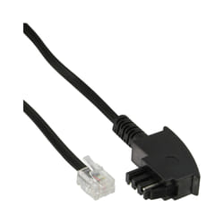 InLine 18920A câble de téléphone 20 m Noir