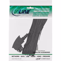 InLine 18801B câble de téléphone 1 m Noir