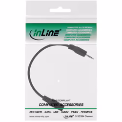 InLine 99308G câble audio 5 m 2,5 mm 3,5mm Noir