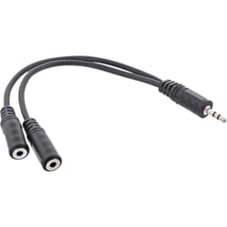 InLine 99300B câble audio 2 m 3,5mm 2 x 3.5mm Noir