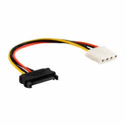 InLine 29669A, 0,3 m, SATA I, SATA 15 broches, Mâle/Femelle, Multicolore, Droit