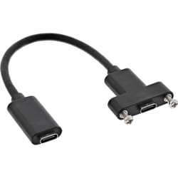 InLine 33441H câble USB 0,2 m USB 3.2 Gen 2 (3.1 Gen 2) USB C Noir