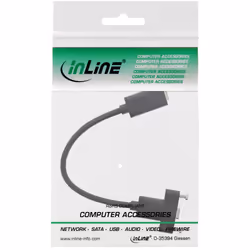 InLine 33441H câble USB 0,2 m USB 3.2 Gen 2 (3.1 Gen 2) USB C Noir