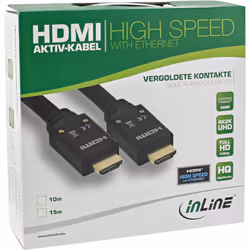 InLine 17510A câble HDMI 10 m HDMI Type A (Standard) Noir