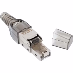 InLine 76204A connecteur de fils RJ45 Métallique, Transparent