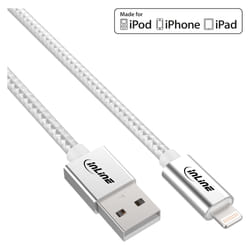 InLine 31422A câble Lightning 2 m Argent