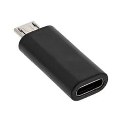InLine 33302I changeur de genre de câble micro USB male USB C Noir