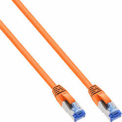 InLine 76811O, 1 m, Cat6a, S/FTP (S-STP), RJ-45, RJ-45