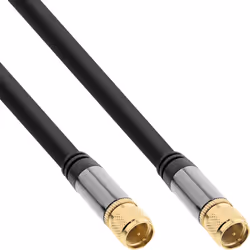 InLine 69150P, 0,5 m, Type F, Type F, Noir
