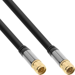 InLine 69150P câble coaxial 0,5 m Type F Noir