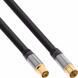 InLine 69210P, 10 m, Type F, Type F, Noir