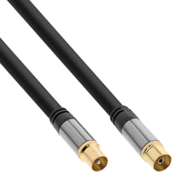 InLine 69210P câble coaxial 10 m Type F Noir