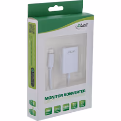 InLine 64102S câble vidéo et adaptateur 0,2 m USB Type-C DisplayPort Argent