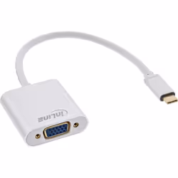 InLine 64104S, 0,2 m, USB Type-C, VGA (D-Sub), Mâle, Femelle, Or