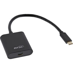 InLine 64105B câble vidéo et adaptateur 0,2 m USB Type-C Mini DisplayPort Noir