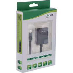 InLine 64105B câble vidéo et adaptateur 0,2 m USB Type-C Mini DisplayPort Noir