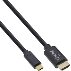 InLine 64113 câble vidéo et adaptateur 3 m USB Type-C HDMI Noir