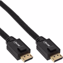 InLine 17115A, 15 m, DisplayPort, DisplayPort, Mâle, Mâle, 3840 x 2160 pixels