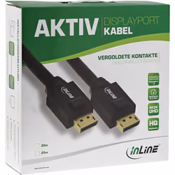 InLine 17120A câble DisplayPort 20 m Noir