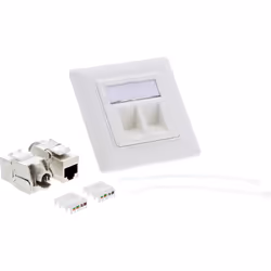 InLine 76832A, Cat6a, 10GBase-T, Blanc