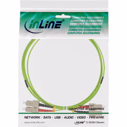 InLine 83575Q câble de fibre optique 7,5 m 2x SC OM5 Vert